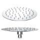 200mm 8 inch Stainless steel Super-slim Round Chrome Rainfall Shower Head 